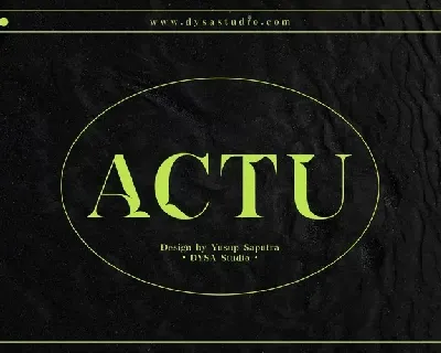 Actu font