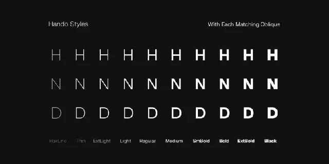 Hando Sans Serif Family font