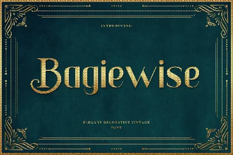 Bagiewise font