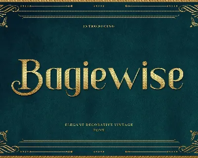 Bagiewise font