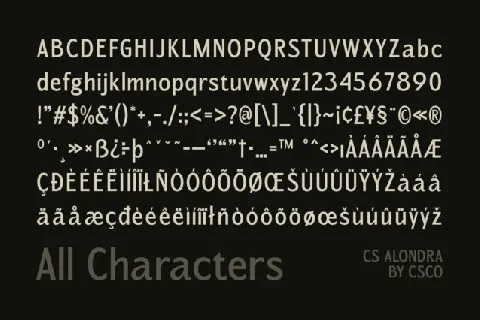 CS Alondra font