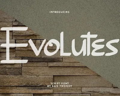 Evolutes Demo font