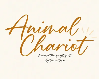 Animal Chariot font