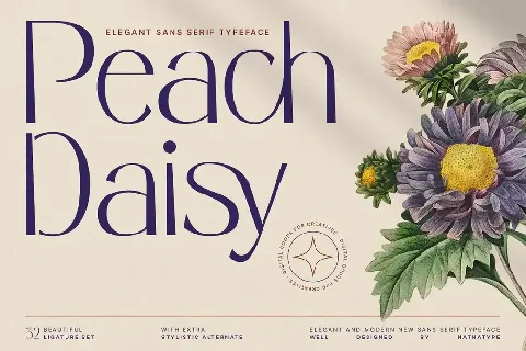 Peach Daisy font