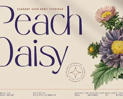 Peach Daisy font