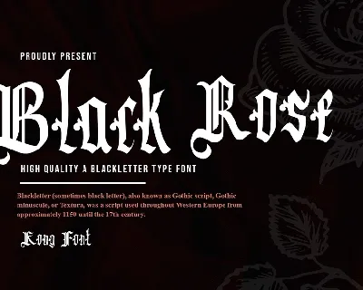 Black Rose font