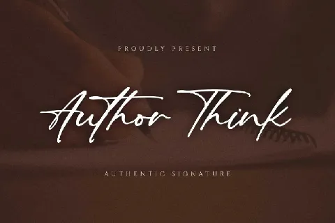 Author Think font