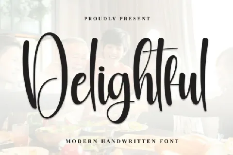 Delightful Script font