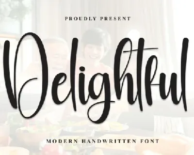 Delightful Script font