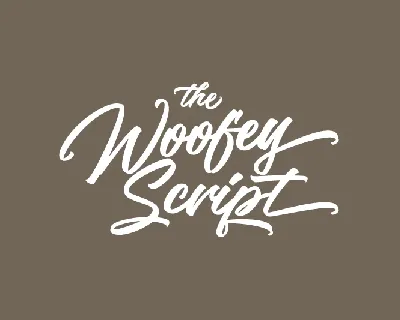 The Woofey Script font