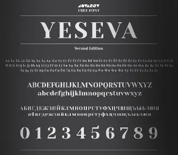 Yeseva One font