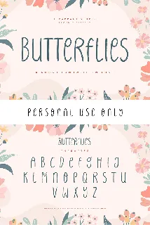 Butterflies font