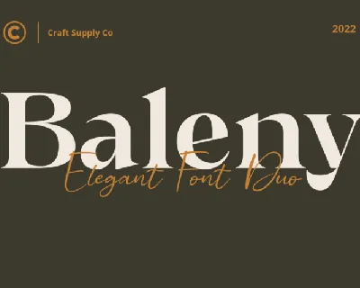 Baleny Typeface font