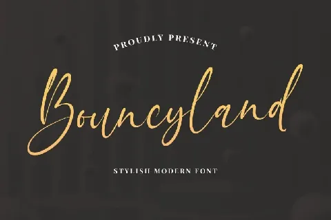 Bouncyland font