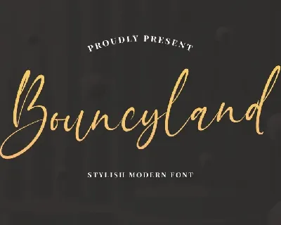 Bouncyland font