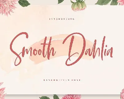 Smooth Dahlia Script font