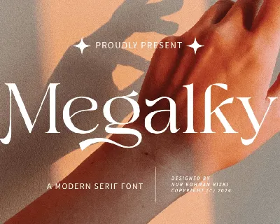 Megalky font