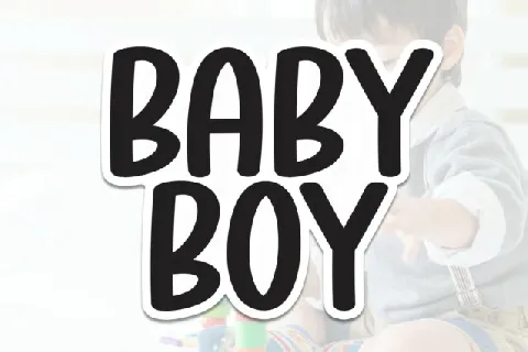 Baby Boy Display Typeface font