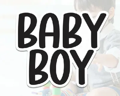 Baby Boy Display Typeface font