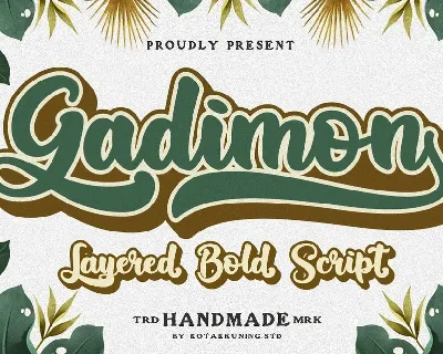 Gadimon Script font