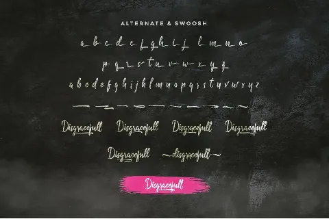 Disgracefull Demo font