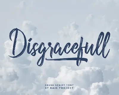 Disgracefull Demo font