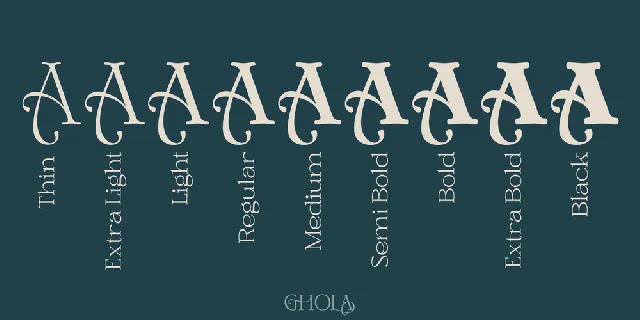 Ghola Demo font