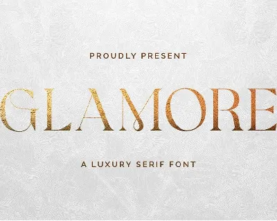 Glamore font