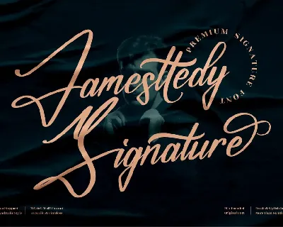 Jamesttedy Signature font