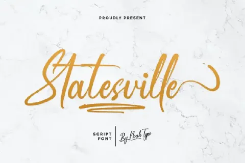 Statesville Script font