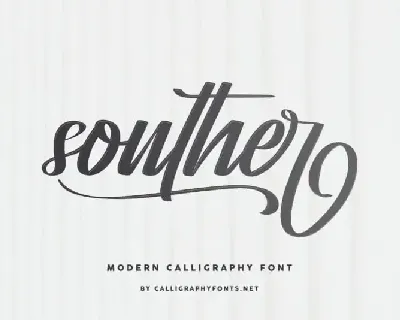 Souther Brush Script font