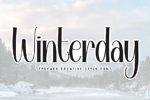 Winterday Display font