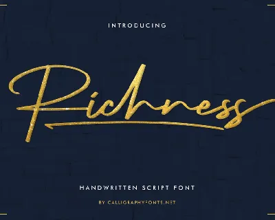 Richness Demo font