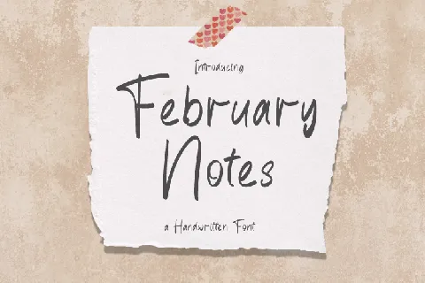 February Notes font