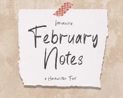 February Notes font