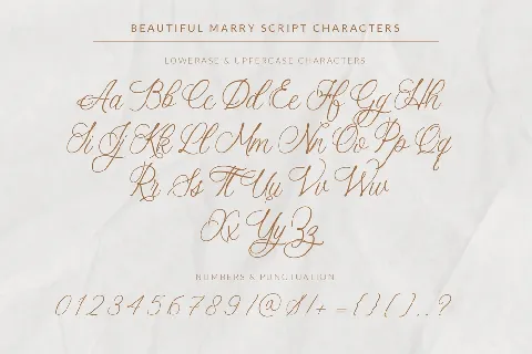 Beautiful Marry font