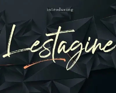 Lestagine Brush font