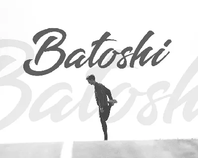 Batoshi Brush font