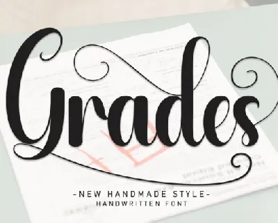 Grades Script font
