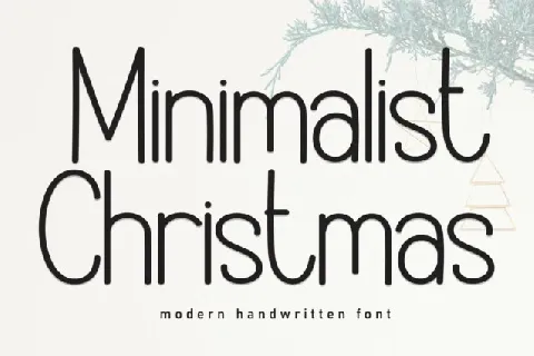 Minimalist Christmas Display font