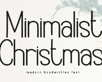 Minimalist Christmas Display font