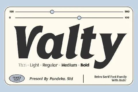 Valty DEMO font