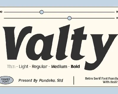 Valty DEMO font