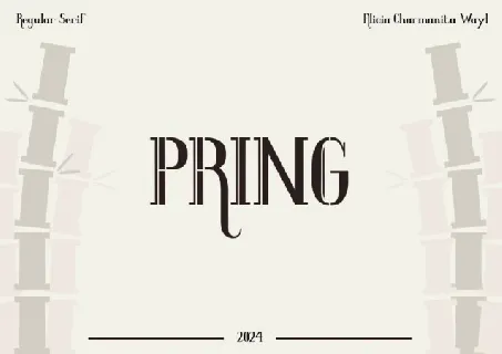 Pring Display font