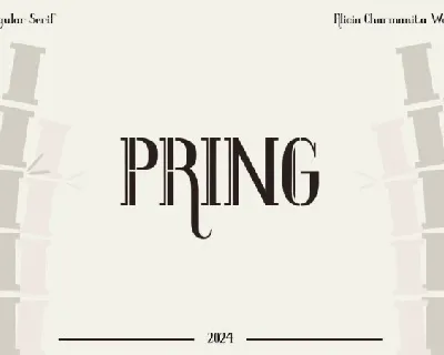 Pring Display font