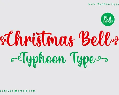 Christmas Bell - Personal Use font