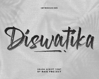 Diswatika Demo font