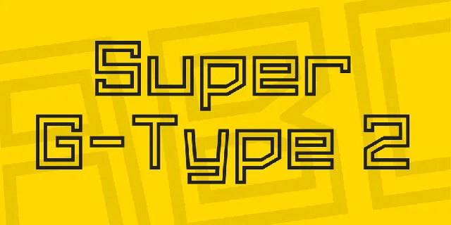 Super G-Type 2 font