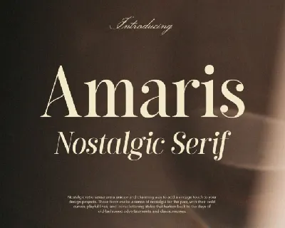 Amaris Typeface font