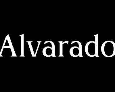 Alvarado Family font